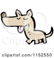 Cartoon Of A Dog Royalty Free Vector Illustration