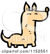 Cartoon Of A Dog Royalty Free Vector Illustration