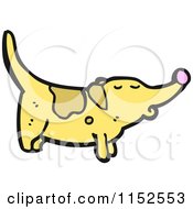 Cartoon Of A Dog Royalty Free Vector Illustration