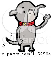 Cartoon Of A Dog Royalty Free Vector Illustration