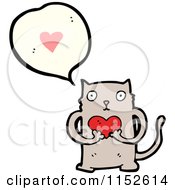 Poster, Art Print Of Cat Talking About Love