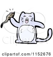 Cat Holding A Mouse