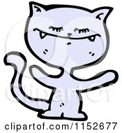 Cartoon Of A Cat Royalty Free Vector Illustration