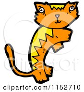 Cartoon Of A Ginger Cat Royalty Free Vector Illustration