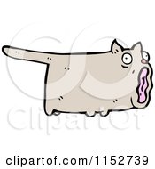 Cartoon Of A Cat Royalty Free Vector Illustration