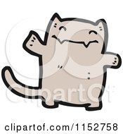 Cartoon Of A Cat Royalty Free Vector Illustration