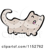 Cartoon Of A Cat Royalty Free Vector Illustration