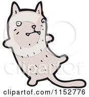 Cartoon Of A Cat Royalty Free Vector Illustration