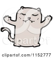 Cartoon Of A Cat Royalty Free Vector Illustration