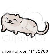 Cartoon Of A Cat Royalty Free Vector Illustration