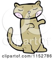 Cartoon Of A Cat Royalty Free Vector Illustration