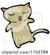 Cartoon Of A Cat Royalty Free Vector Illustration