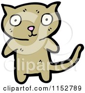 Cartoon Of A Cat Royalty Free Vector Illustration