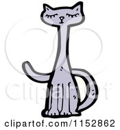 Cartoon Of A Cat Royalty Free Vector Illustration