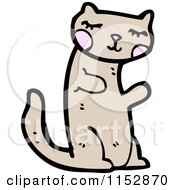 Cartoon Of A Cat Royalty Free Vector Illustration