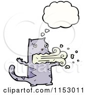 Poster, Art Print Of Puking Thinking Cat