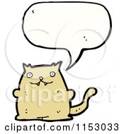 Cartoon Of A Talking Cat Royalty Free Vector Illustration
