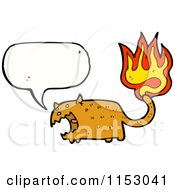 Poster, Art Print Of Talking Cat With A Burning Tail