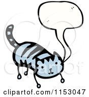 Cartoon Of A Talking Cat Royalty Free Vector Illustration