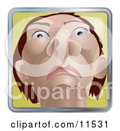 People Internet Messenger Avatar Of A Native American Indian Man From A Low View Clipart Illustration