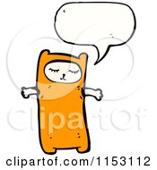 Cartoon Of A Talking Kid In A Cat Costume Royalty Free Vector Illustration