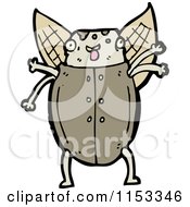 Cartoon Of A Beetle Royalty Free Vector Illustration by lineartestpilot