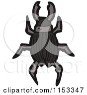 Cartoon Of A Beetle Royalty Free Vector Illustration by lineartestpilot