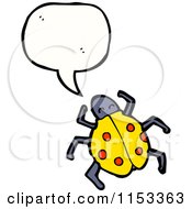 Cartoon Of A Talking Ladybug Royalty Free Vector Illustration