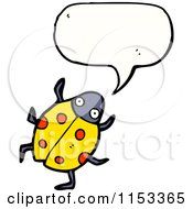 Cartoon Of A Talking Ladybug Royalty Free Vector Illustration
