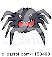 Cartoon Of A Spider Royalty Free Vector Illustration by lineartestpilot