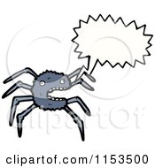 Cartoon Of A Talking Spider Royalty Free Vector Illustration