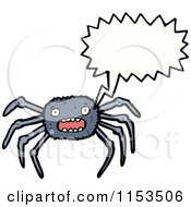 Cartoon Of A Talking Spider Royalty Free Vector Illustration by lineartestpilot