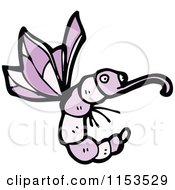 Cartoon Of A Butterfly Royalty Free Vector Illustration by lineartestpilot