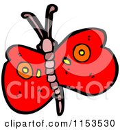 Cartoon Of A Butterfly Royalty Free Vector Illustration