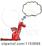 Poster, Art Print Of Thinking Red Dragon