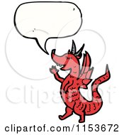 Poster, Art Print Of Talking Red Dragon