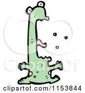 Cartoon Of A Screaming Frog Royalty Free Vector Illustration by lineartestpilot