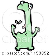 Cartoon Of A Frog Royalty Free Vector Illustration by lineartestpilot
