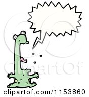 Cartoon Of A Talking Frog Royalty Free Vector Illustration