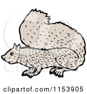Cartoon Of A Squirrel Royalty Free Vector Illustration by lineartestpilot