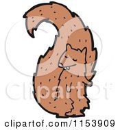 Cartoon Of A Squirrel Royalty Free Vector Illustration