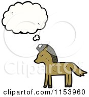 Poster, Art Print Of Thinking Horse