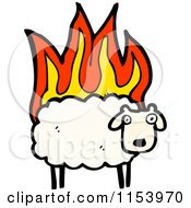 Poster, Art Print Of Sheep On Fire