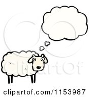 Poster, Art Print Of Thinking Sheep