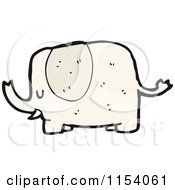 Cartoon Of An Elephant Royalty Free Vector Illustration