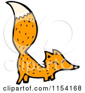 Cartoon Of A Fox Royalty Free Vector Illustration by lineartestpilot