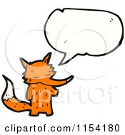Cartoon Of A Talking Fox Royalty Free Vector Illustration