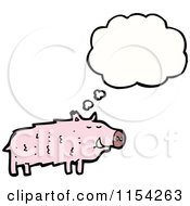 Poster, Art Print Of Thinking Pig