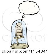 Cartoon Of A Thinking Owl Royalty Free Vector Illustration
