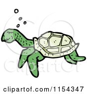 Poster, Art Print Of Swimming Sea Turtle